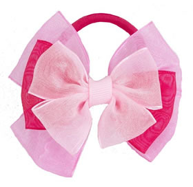Hair Elastic Triple Bow